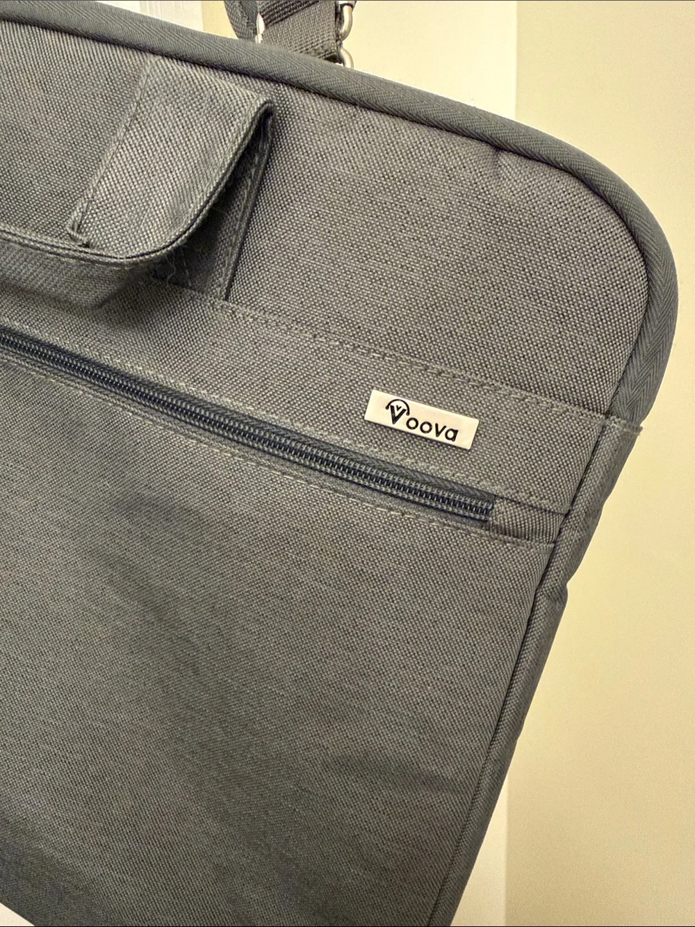 Grey Briefcase Shoulder Bag